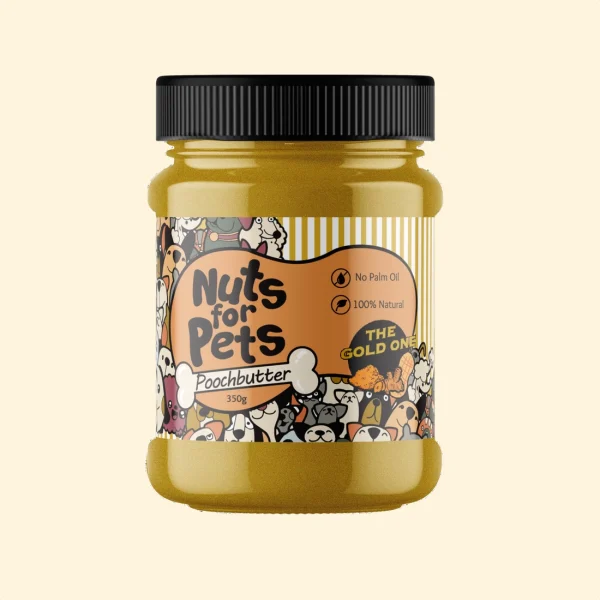 Nuts for Pets - The Gold One Poochbutter - Peanut Butter for Dogs