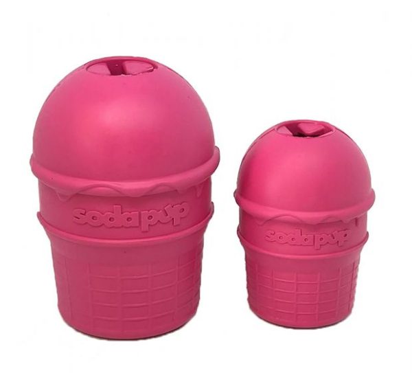 Sodapup Ice Cream Cone Enrichment, Chew Toy and Treat Dispenser