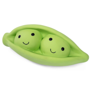 Squeaky Latex Peas in a Pod Dog Toy