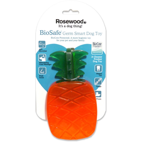 Pineapple Biosafe Scented Tough Dental Toy - Germ Smart Dog Toys