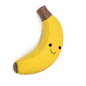 Squeaky Latex Banana Dog Toy