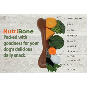 Veggie Infused "Nutri-Bone" Dog Treats - Vegetable Chew (vegan)