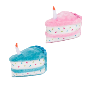 Birthday Cake Slice Plush Toy by Zippypaws