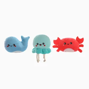 3x Mini Under The Sea Plush Toys (like the toys found in a burrow toy) (Copy)